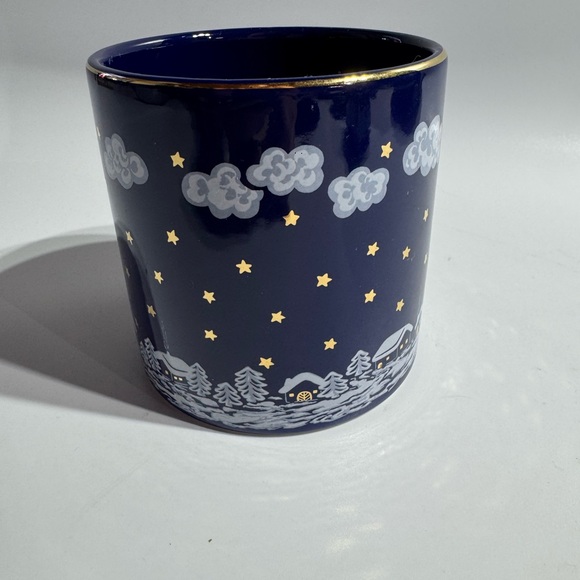 Vintage Waechtersbach Canister Jar Winter Dreams W Germany Cobalt Blue NO LID - Picture 2 of 7